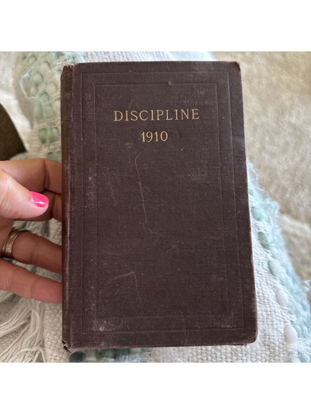 1910 Rare Vintage The Doctrines and Discipline of the Methodist Nashville TN